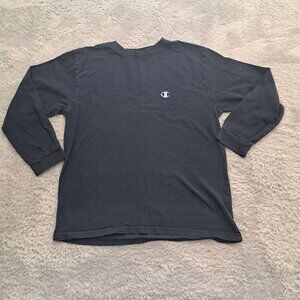 Champion Boys Long Sleeve T Shirt Blue Medium